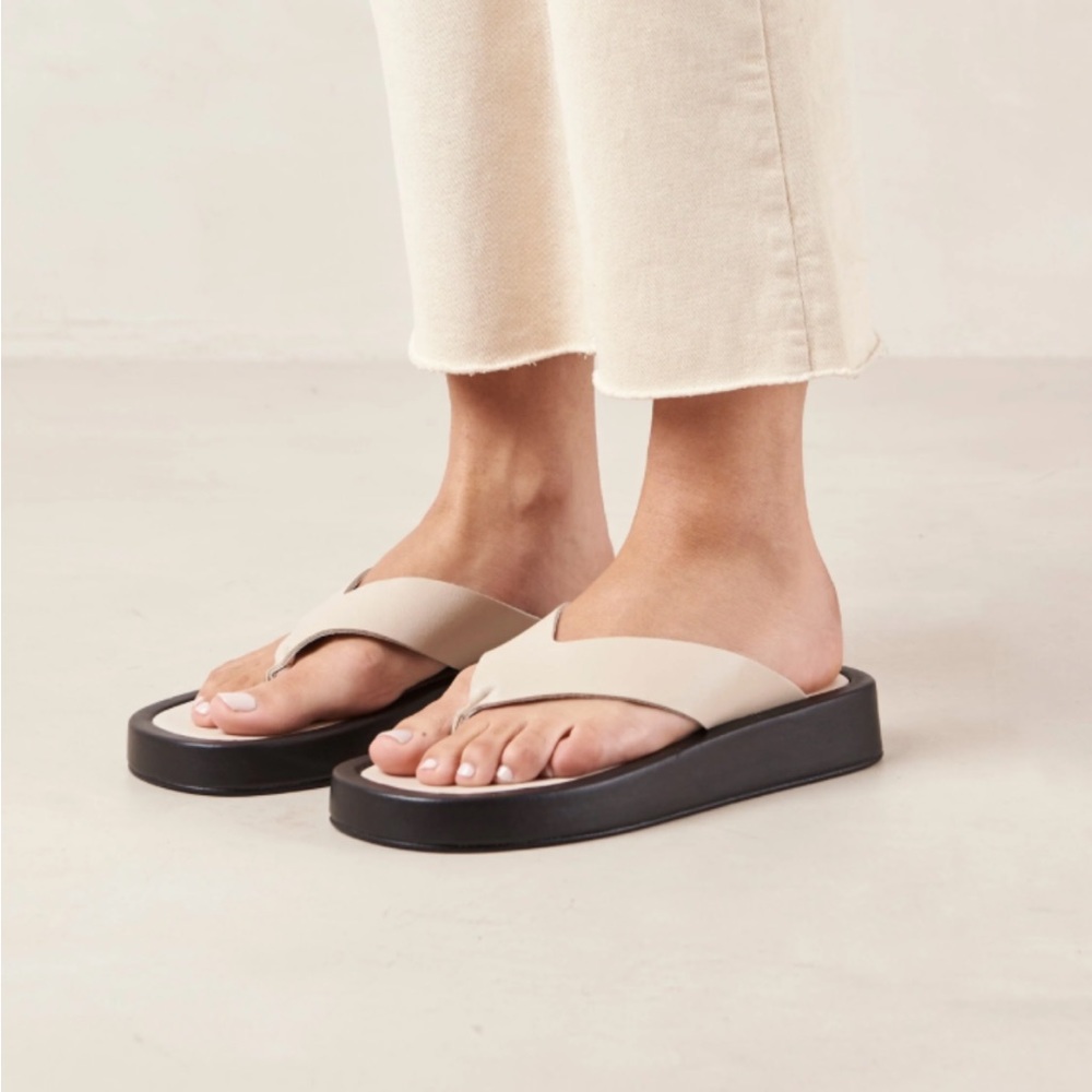 ALOHAS overcast ivory flip flop sandals